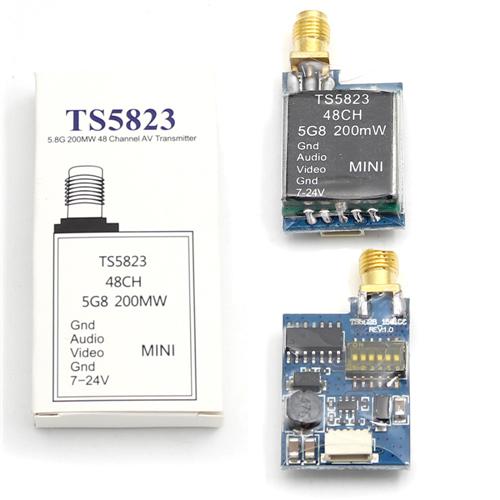 SkyZone TS5823 5.8GHz 48CH A/V 200mW Mini FPV Transmitter